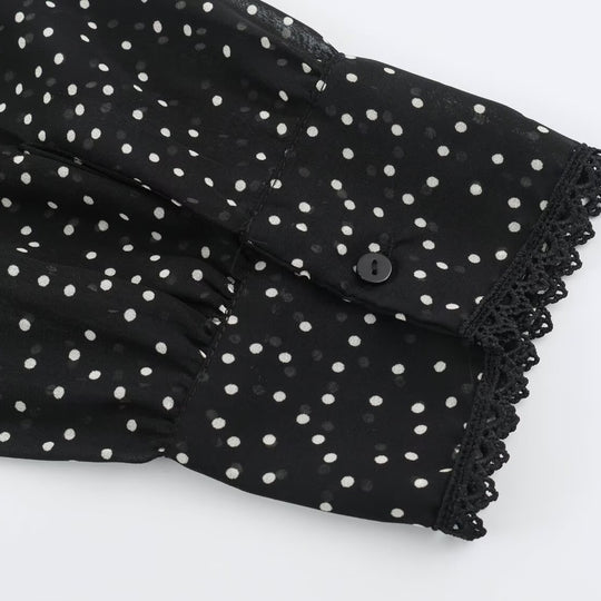 Damen Midikleid mit Rüschenfront, Stehkragen und ausgestelltem A-Linien‑Rock Shop Nory
