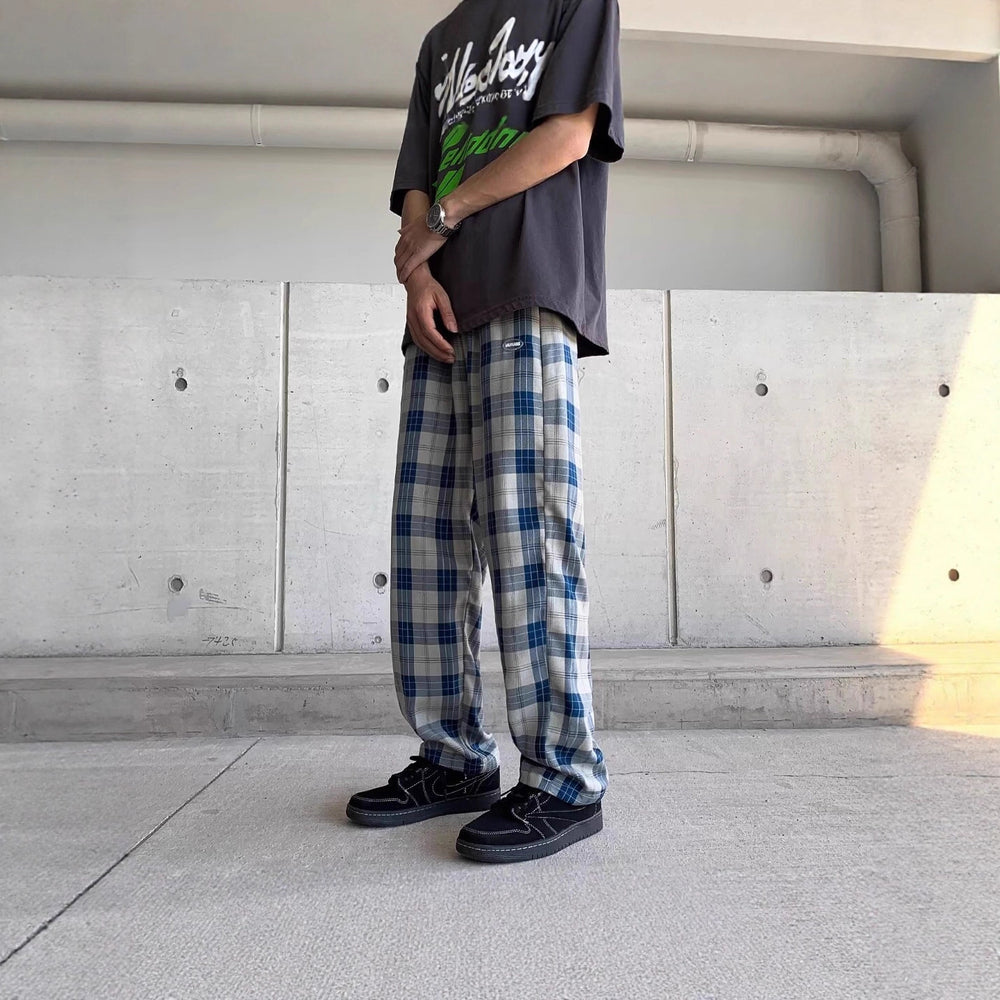 Herren Lässige Karottenhose mit Karo-Muster Shop Nory