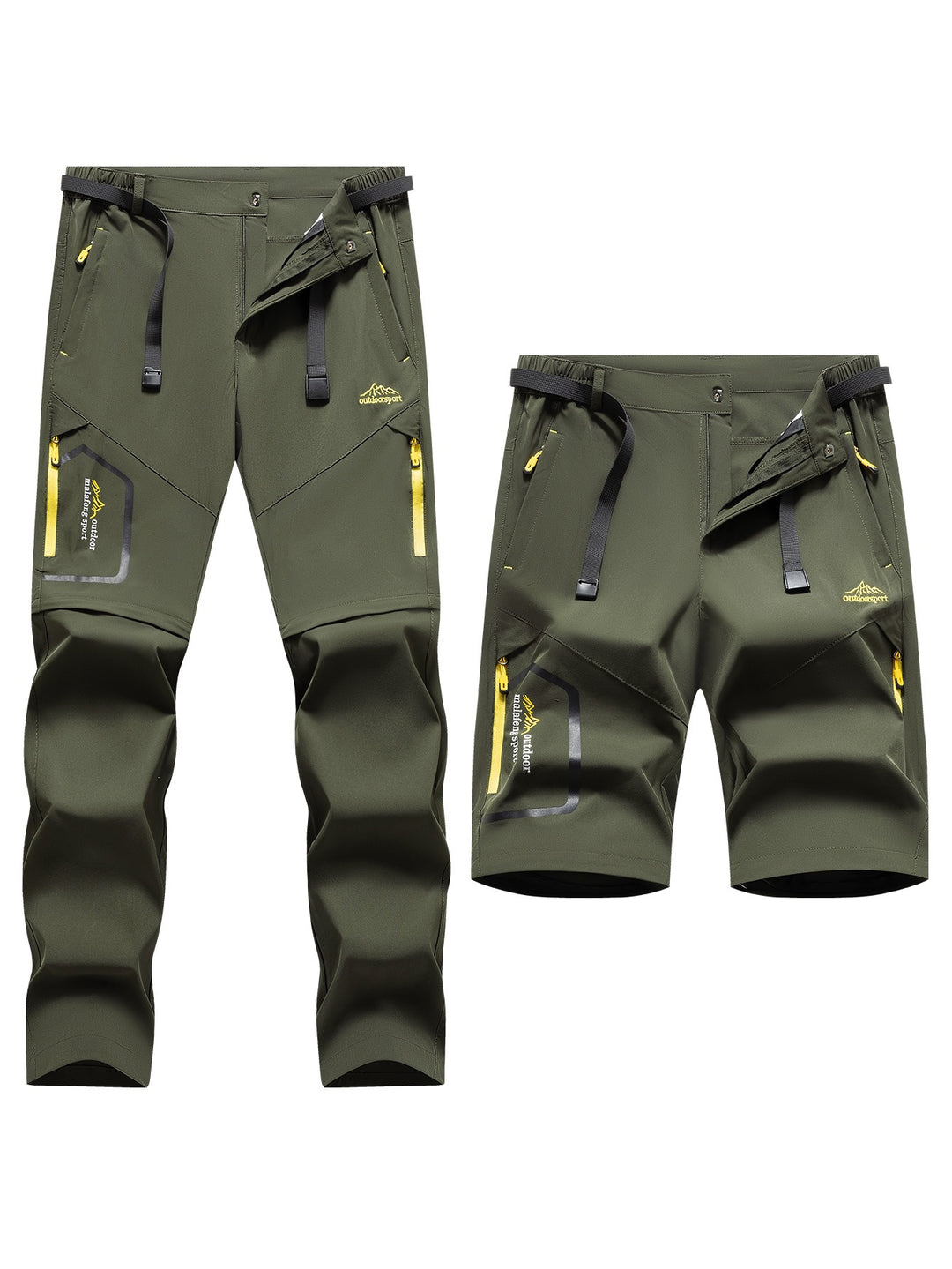 Herren Technische Softshell Zipp‑Wanderhose mit abnehmbaren Beinen und verstellbarem Gürtel Shop Nory