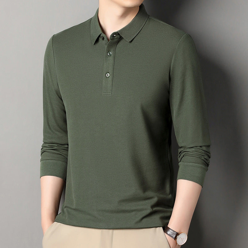 Herren Langarm‑Polo aus atmungsaktivem Baumwoll‑Stretch mit feinem Polokragen Shop Nory