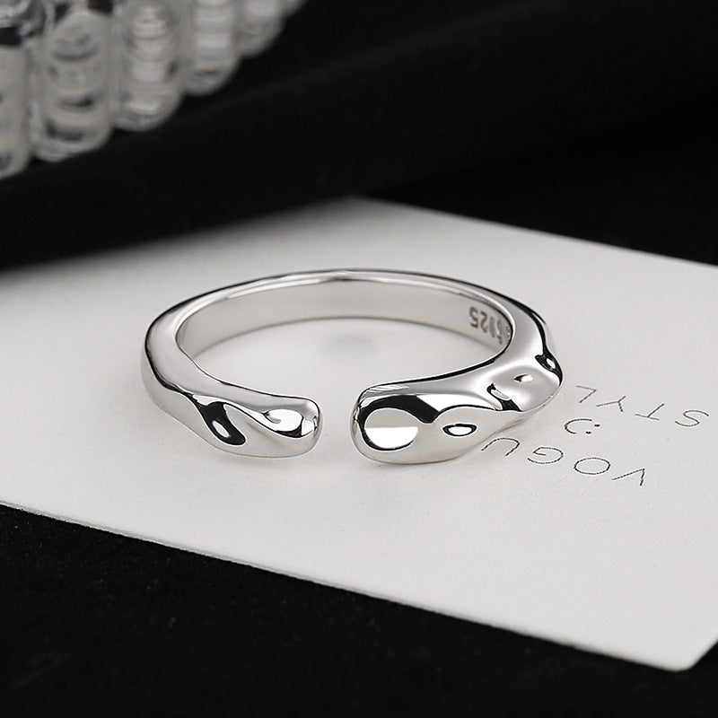 Damen Offener Ring mit einzigartigem, geschwungenem Design Shop Nory