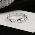 Damen Offener Ring mit einzigartigem, geschwungenem Design Shop Nory
