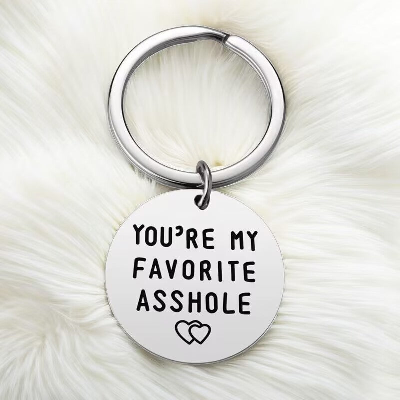 Unisex Schlüsselanhänger mit humorvollem Spruch und herzlichen Motiven Shop Nory