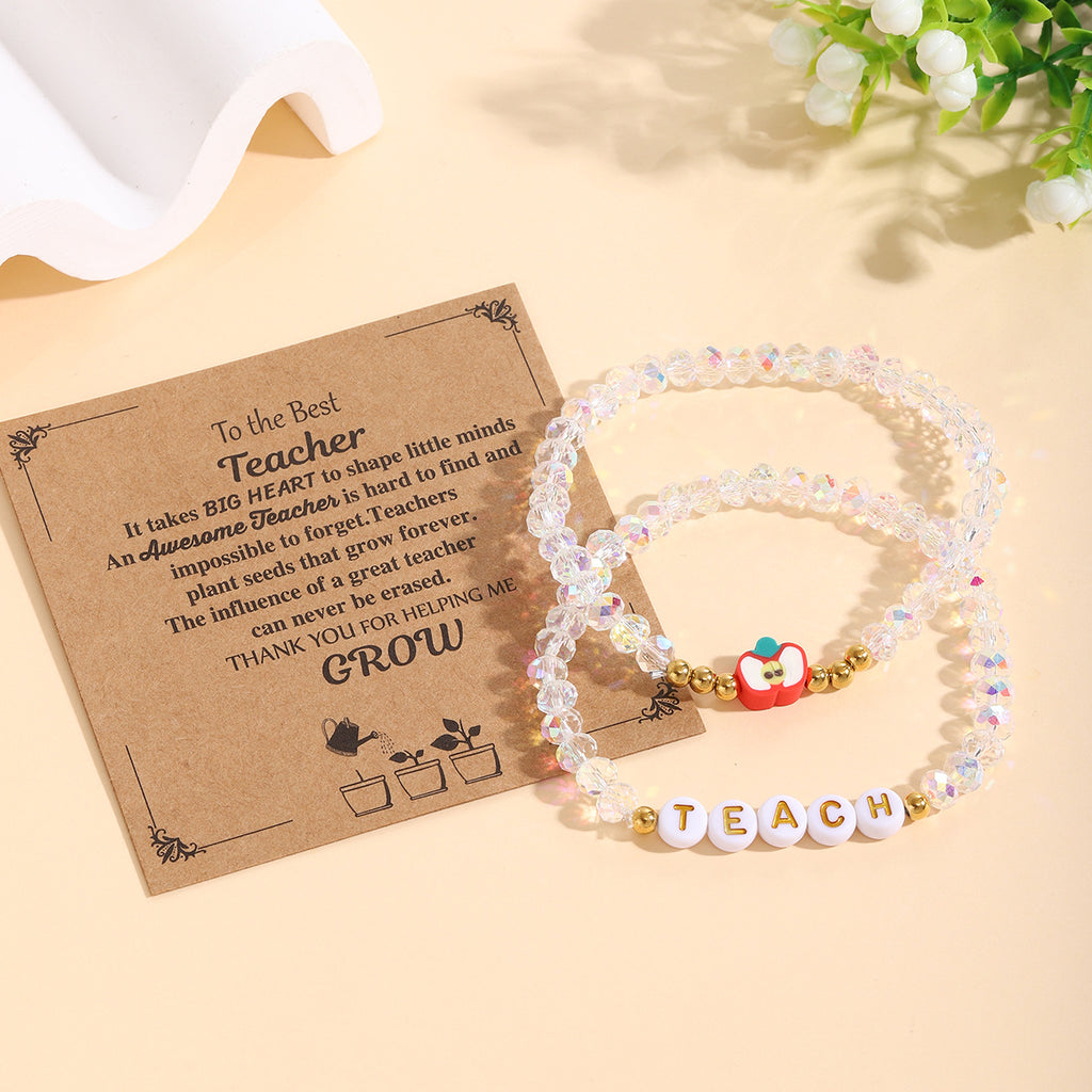 Damen Armband-Set mit liebevollen Lehrer-Motiven Shop Nory