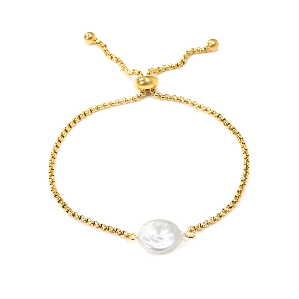 Damen Armband mit elegantem Ketten-Design und einzigartigem Muschel-Anhänger Shop Nory
