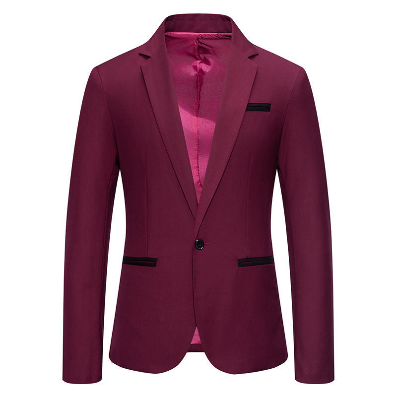 Herren Eleganter Blazer mit kontrastierenden Details