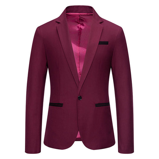 Herren Eleganter Blazer mit kontrastierenden Details