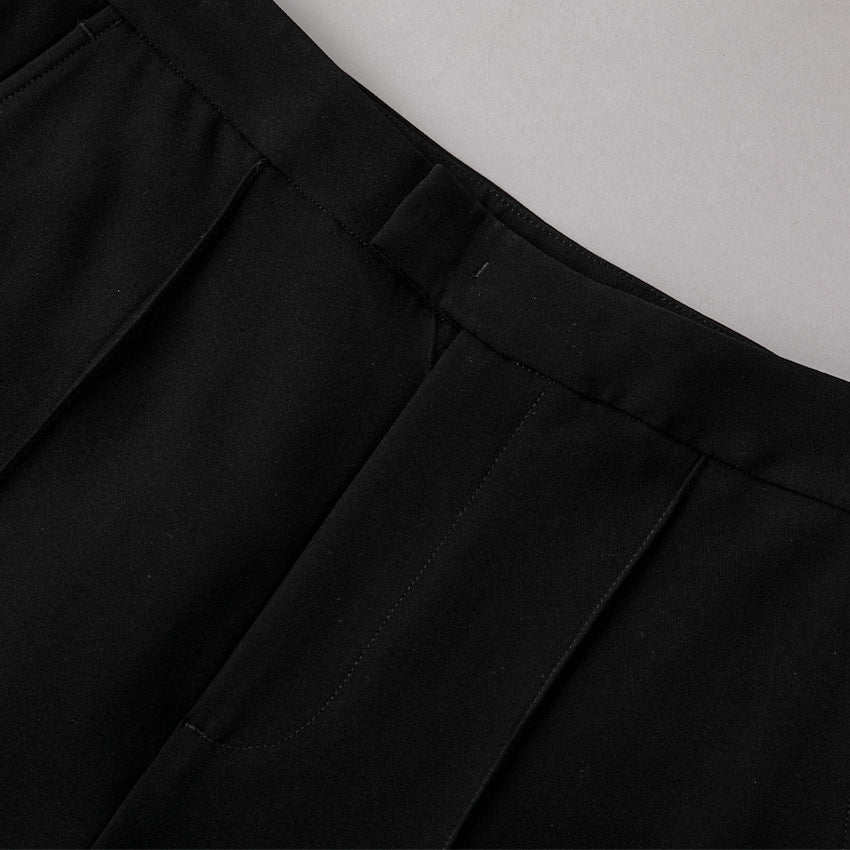 Damen High-Waist-Hose mit weitem Schlag und Bügelfalte Shop Nory
