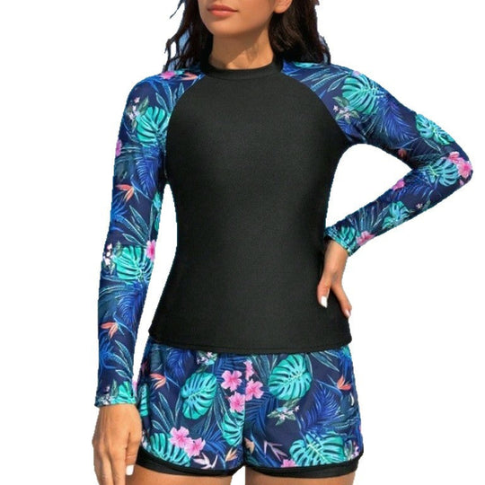 Damen Sportliches Surfanzug-Set mit UV-Schutz