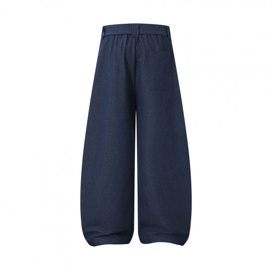 Damen Ballon-Hose mit weitem Bein, hohem Bund und Bindegürtel Shop Nory
