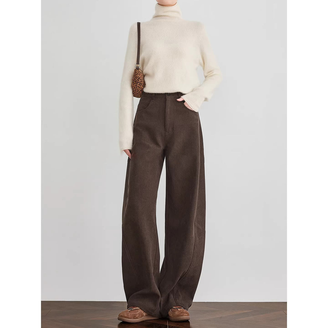 Damen Bequeme und elegante weite Cordhose Shop Nory