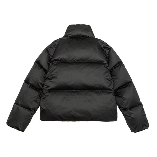 Damen Kurz geschnittene leichte Thermo-Pufferjacke mit Stehkragen und Zwei-Wege-Reißverschluss Shop Nory