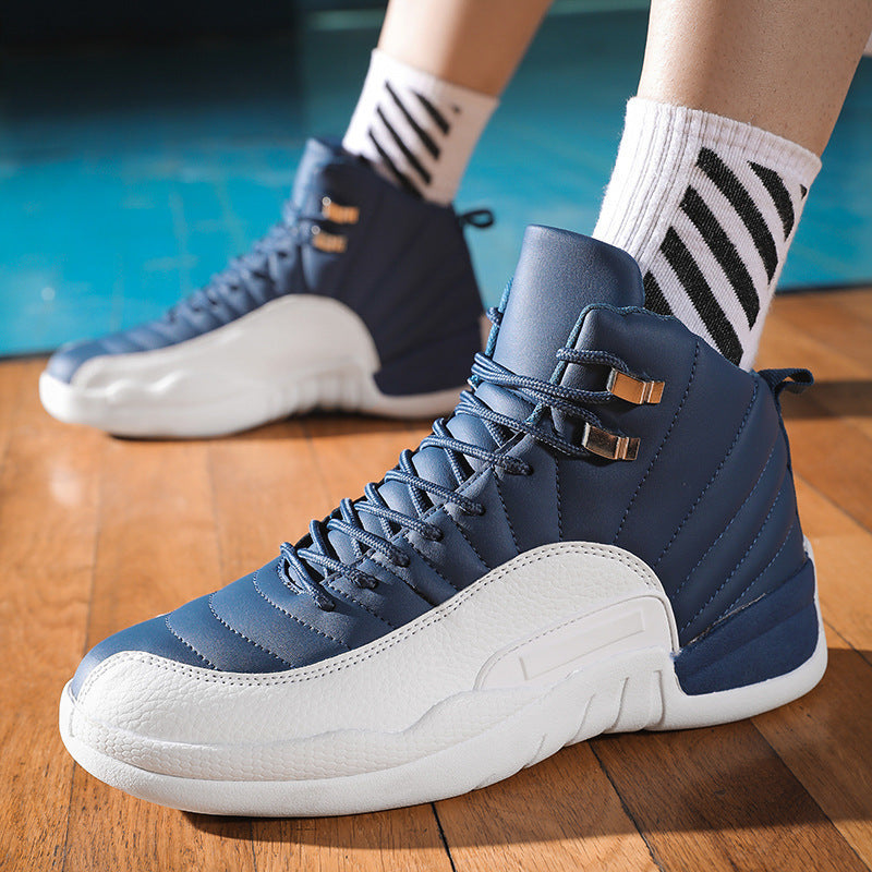 Herren High-Top Basketball-Sneaker mit gepolstertem Knöchelkragen und rutschfester Gummisohle Shopy Nory