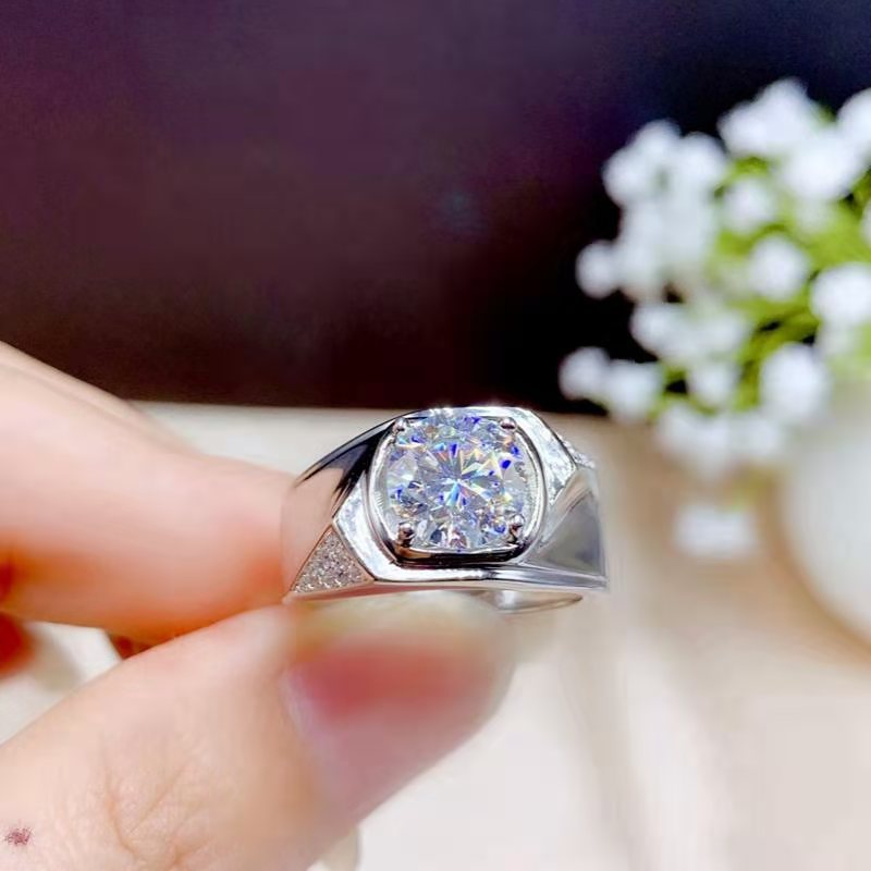 Damen stilvoller Ring mit funkelndem Kristall und eleganten Linien Shop Nory