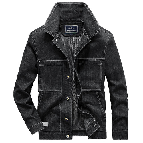 Herren Robuste Denim-Workerjacke mit Netzfutter Shop Nory