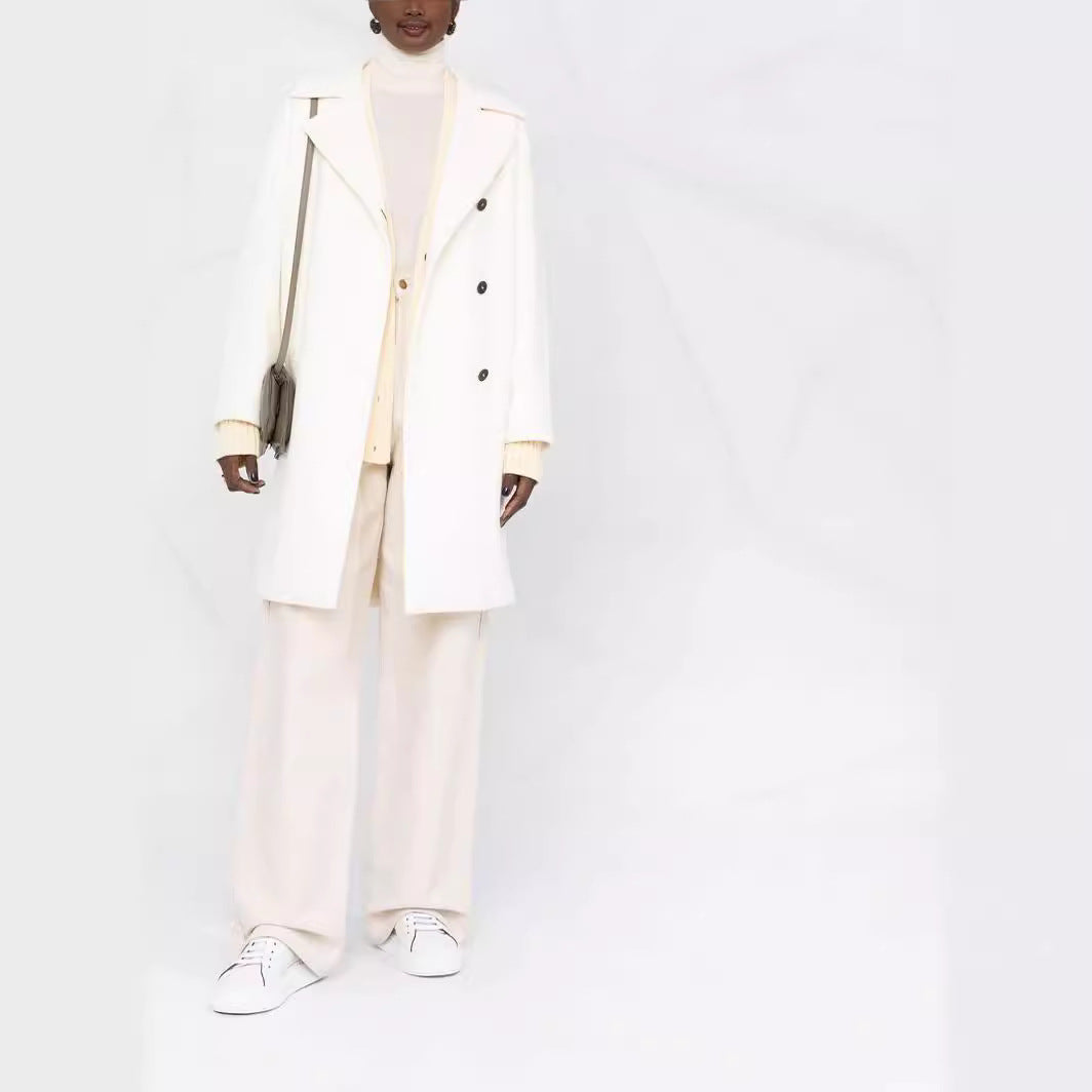 Damen Oversize Wollmix‑Mantel mit überschnittener Schulter und minimalistischer Knopfleiste Shop Nory