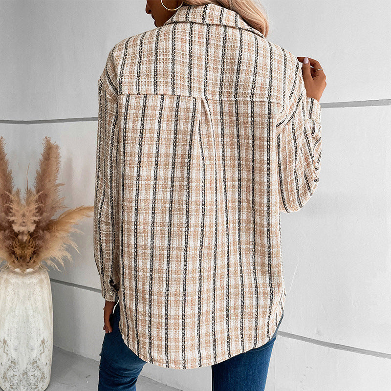 Damen Karo-Hemdjacke Shop Nory