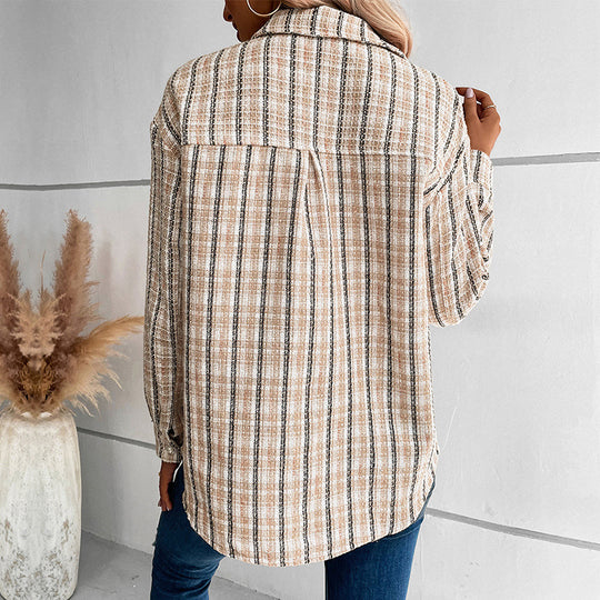 Damen Karo-Hemdjacke Shop Nory