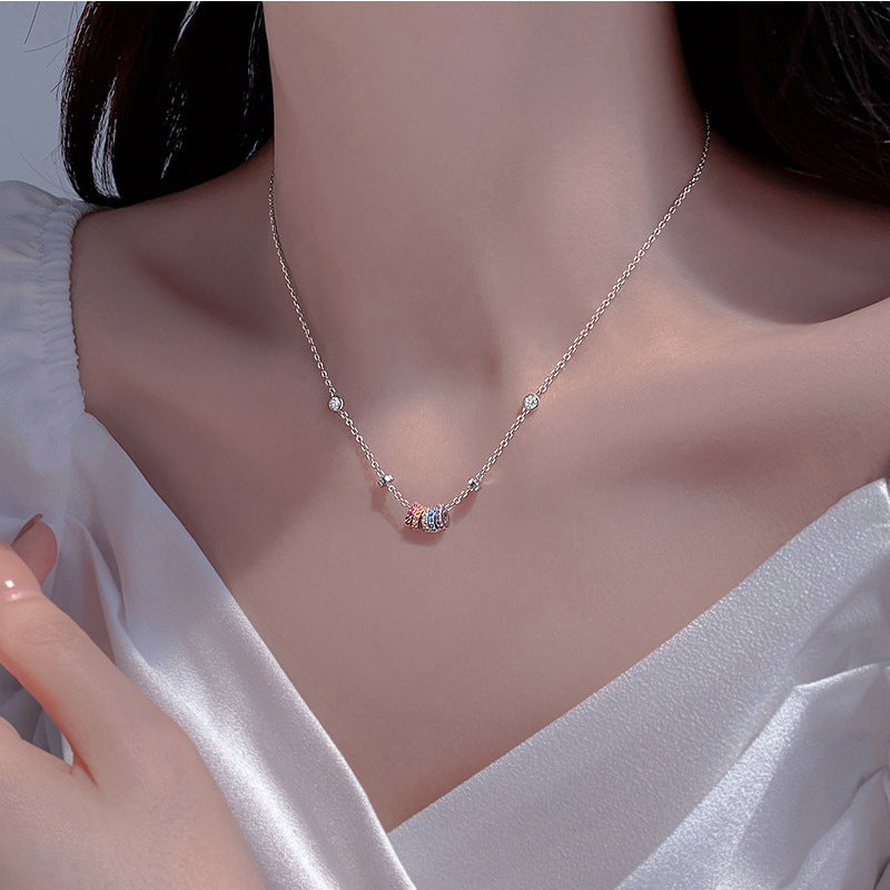 Damen elegante Halskette mit luxuriös verzierten Kristallen Shop Nory
