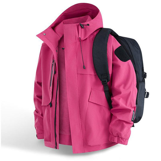 Herren Urbaner wetterabweisender Kapuzenparka mit Multifunktionstaschen und Mesh-Innenfutter Shop Nory