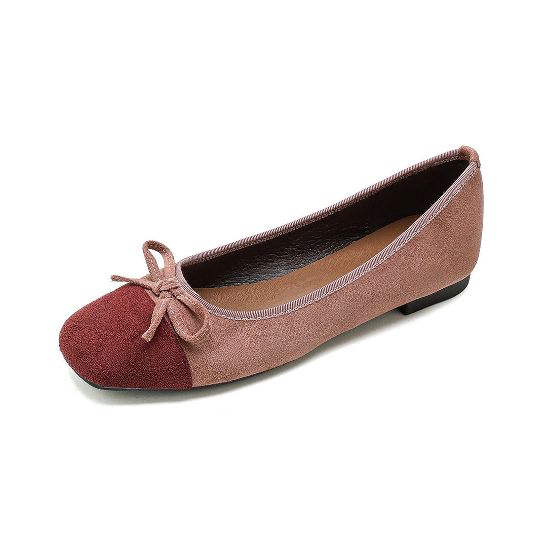 Damen elegante Ballerinas mit modischem Schleifenakzent und hochwertigem Obermaterial