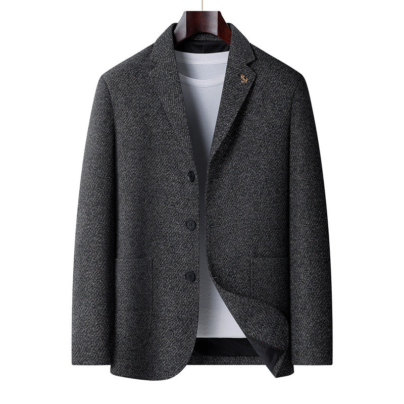 Herren Wollmix-Sakko mit Fischgrätstruktur, leichter Thermoisolierung und aufgesetzten Taschen Shop Nory