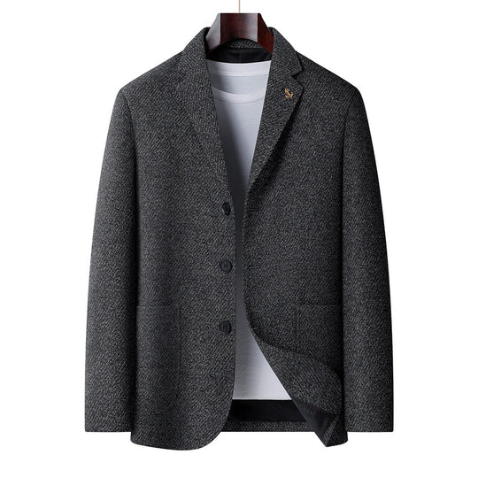 Herren Wollmix-Sakko mit Fischgrätstruktur, leichter Thermoisolierung und aufgesetzten Taschen Shop Nory