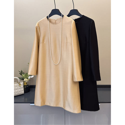 Damen Elegantes Drape Kleid Shop Nory