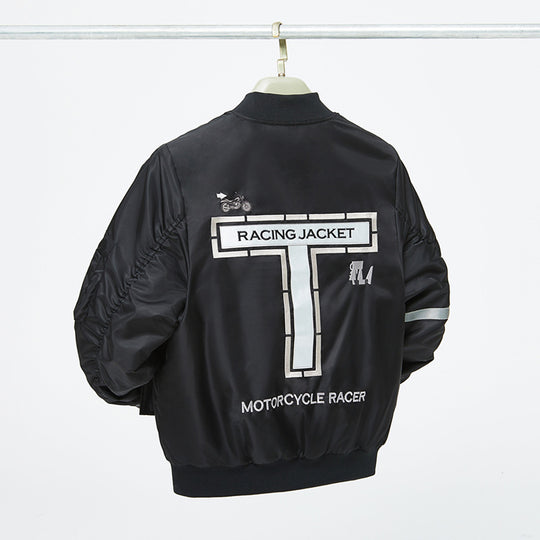 Herren Bomberjacke im Fliegerjackenstil mit reflektierenden Streifen, Utility‑Taschen und leichter Thermofütterung Shop Nory