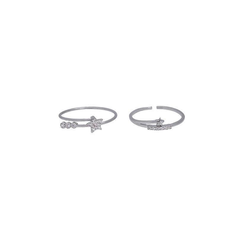 Damen filigree ring with sparkling zirconia stones Shop Nory
