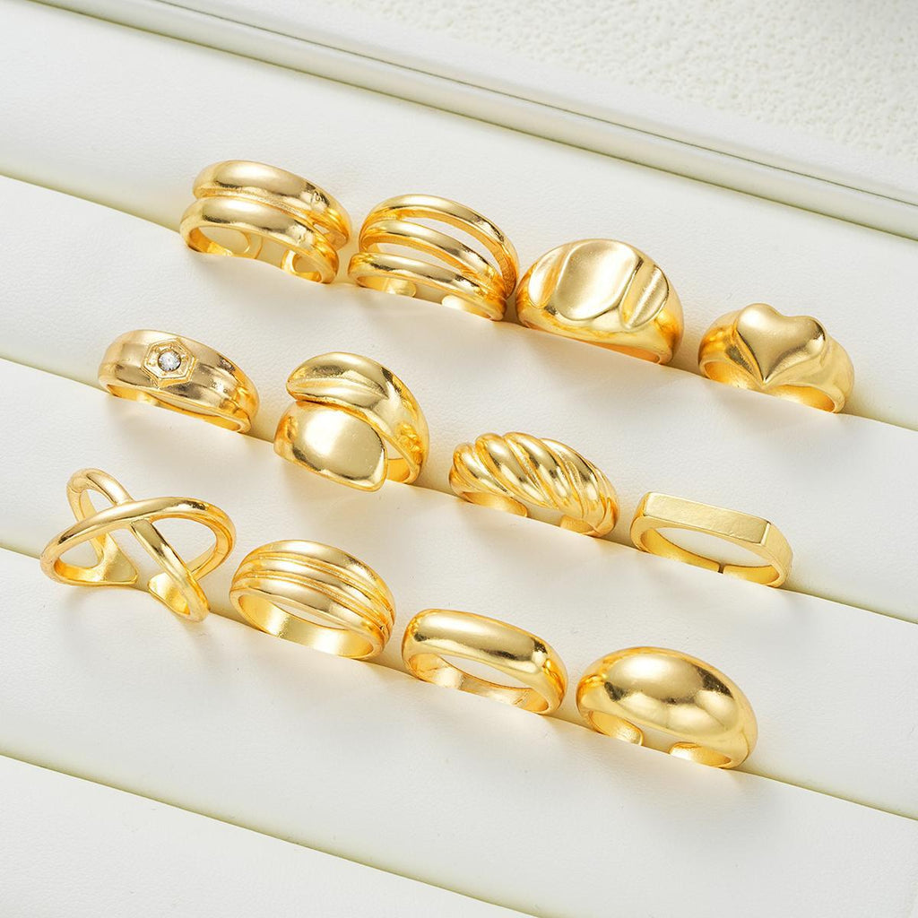 Damen Ring-Set aus künstlerischen und modernen Designs Shop Nory