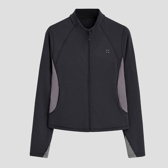 Damen Atmungsaktive Sportjacke mit Stehkragen, Raglanärmeln und Stretch-Einsätzen Shop Nory