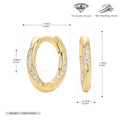 Damen Creolen mit funkelnden Zirkonia und hochwertigem 925 Sterling Silber Shop Nory