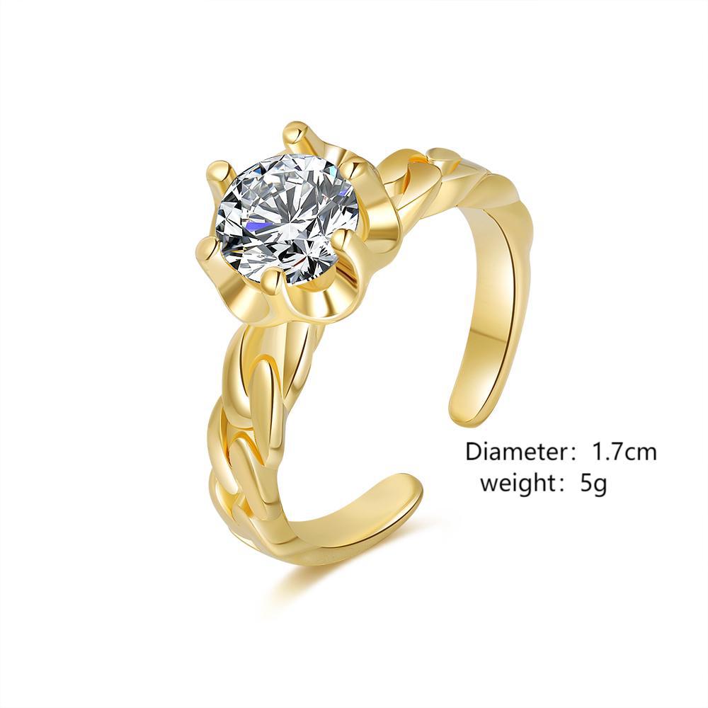 Damen eleganter Ring mit funkelndem Edelstein Shop Nory
