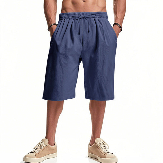Herren bequeme Cargo-Shorts mit elastischem Bund und großzügigen Taschen