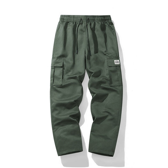 Herren Lässige Cargo-Jogginghose mit elastischem Tunnelzugbund, Mehrfachtaschen & tapered Bein Shop Nory