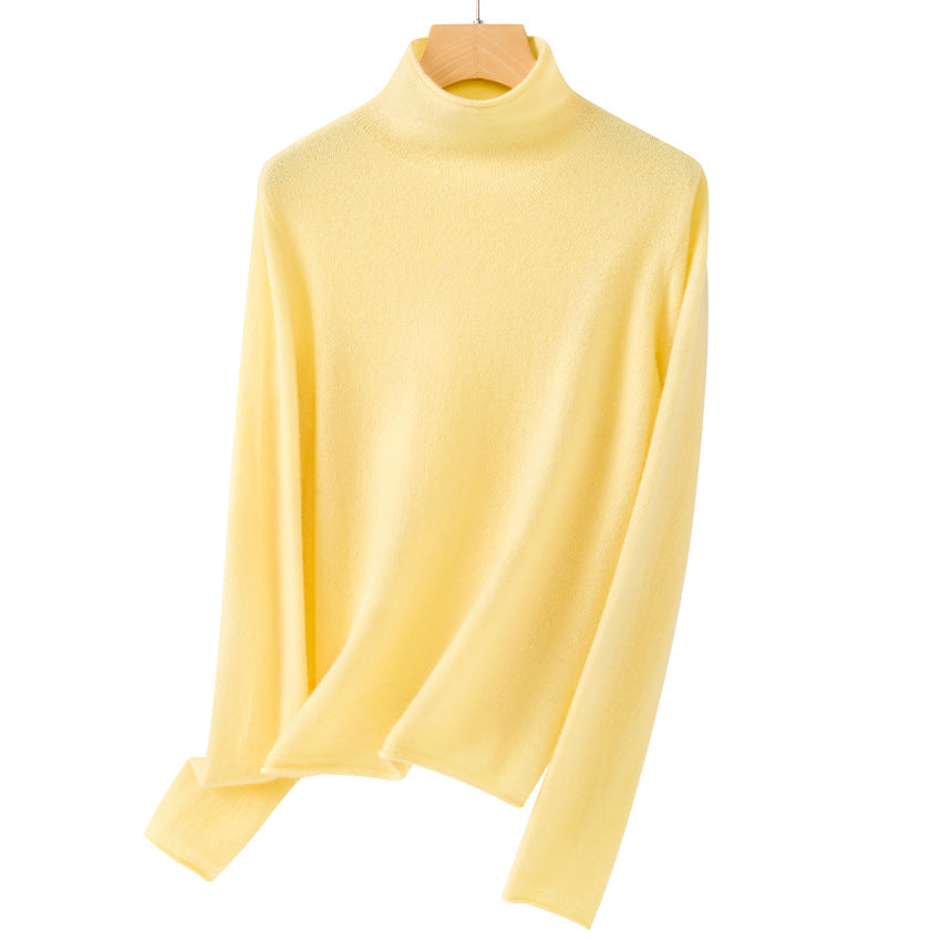 Damen Feiner Rollkragenpullover aus ultraleichtem Feinstrick mit schlanker Silhouette Shop Nory