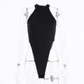 Damen Hochgeschlossenes Bodysuit