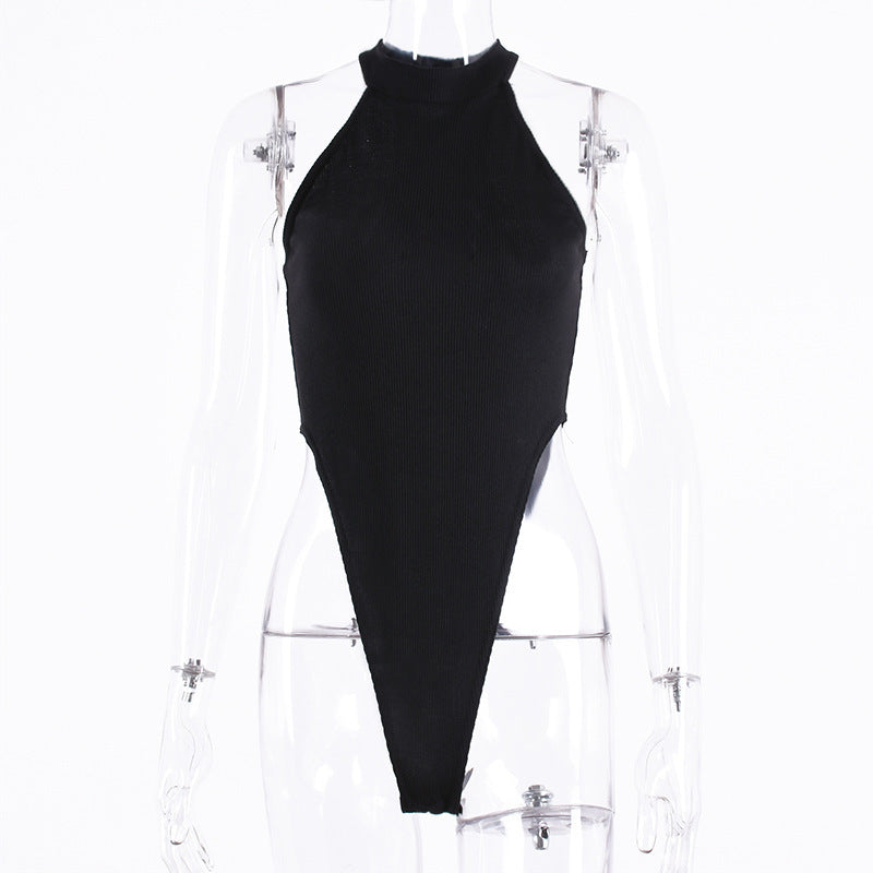 Damen Hochgeschlossenes Bodysuit