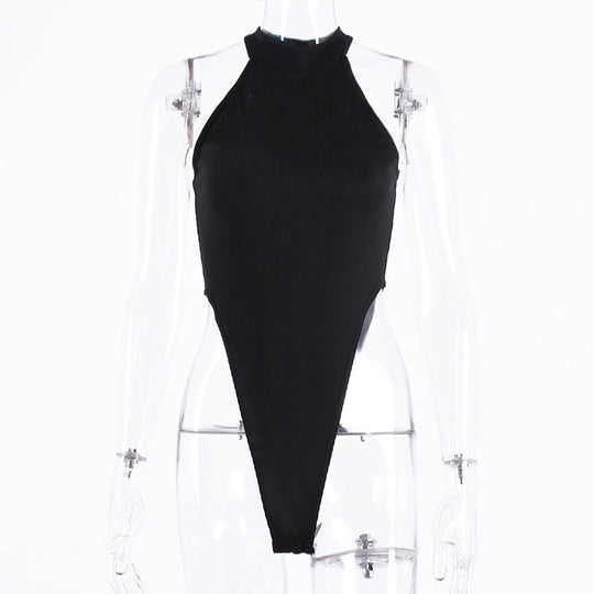 Damen Hochgeschlossenes Bodysuit