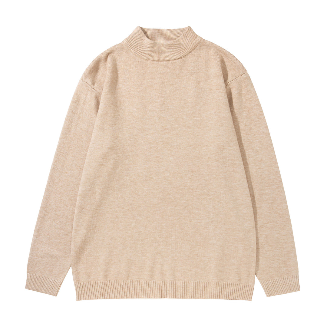 Unisex Minimalistischer Feinstrick-Mockneck mit extra breitem Rippsaum Shop Nory