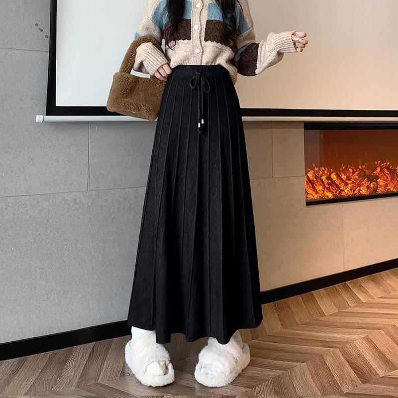 Damen Eleganter und fließender Maxirock Shop Nory