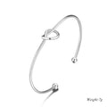 Damen offenes Armband mit Herzdesign Shop Nory