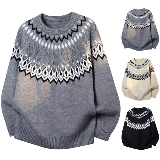Damen Modischer Grobstrickpullover mit Zopfdesign Shop Nory