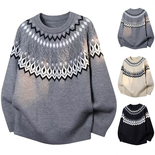Damen Modischer Grobstrickpullover mit Zopfdesign Shop Nory