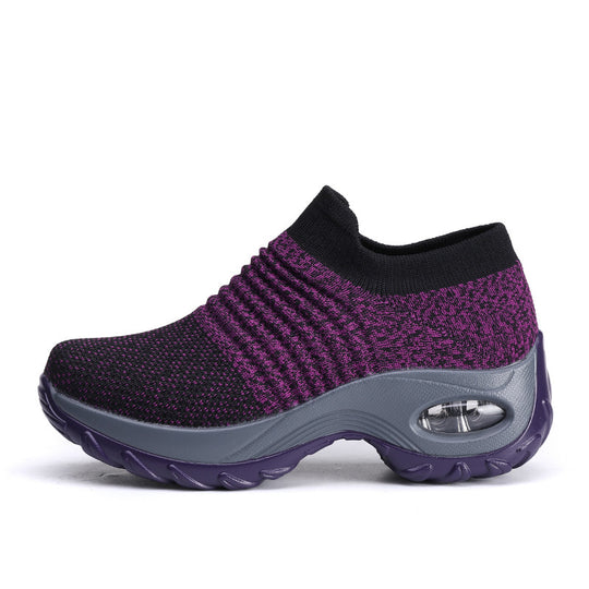Damen gestrickter Slip-On Sportsneaker mit luftgepolsterter Zwischensohle Shop Nory