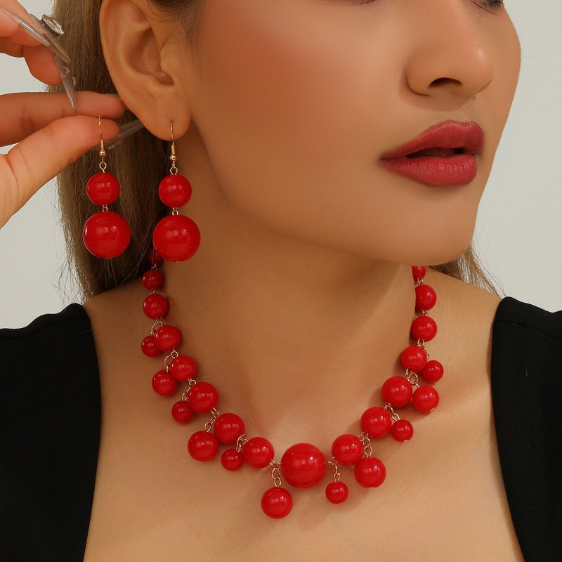 Damen Schmuckset mit gewagtem Perlen-Design Shop Nory
