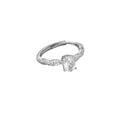 Damen Ring mit Zwillingsdesign und funkelndem Zirkon Shop Nory
