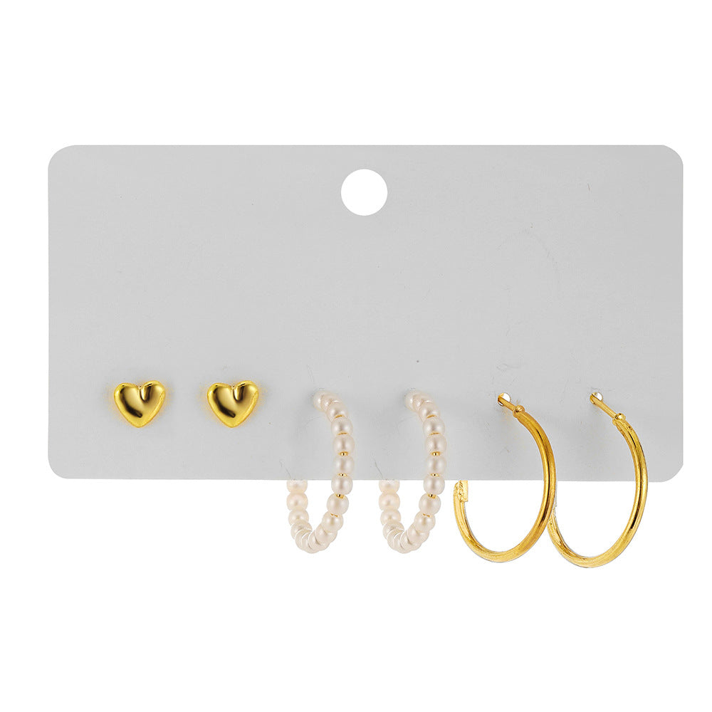 Damen Ohrringe Set mit vielfältigen Designs und funkelnden Elementen Shop Nory
