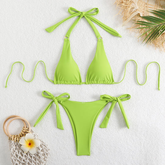 Damen Triangel-Bikini mit verstellbaren BindShopnoryändern